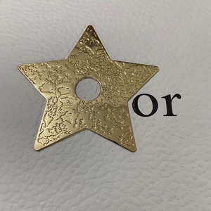 dior迪奥虎年雕花五角星金属挂件 车载挂件