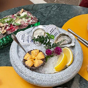 仿石石纹圆钵餐厅盘家用意面碗个性盘子异形陶瓷盘餐盘创意餐具