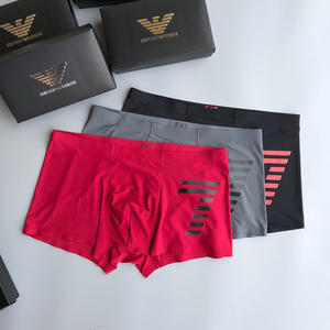 emporio armani阿玛尼男士内裤冰丝透气一片式无痕平角裤ea7短裤