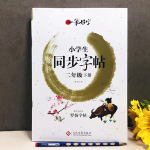 小学生同步字帖二年级下册人教部编版一笔好字同步课本罗扬字帖2年级下学期书法练习写字课堂单元检测课外练字