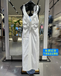 ZA2024夏季新品时尚女装吊带叠层装饰风衣面料连衣裙 3067340 250