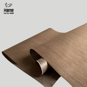 铁刀直纹木皮 科技木皮 棕色铁刀木皮 木饰面木门家具贴皮