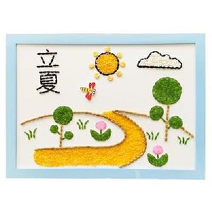 种子画纸盘画二十四节气半成品小小小小方同学感兴趣的产品莫扎特画