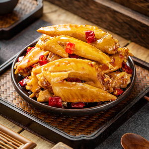 【86任选4袋】肖三婆麻辣鸡翅尖即食休闲零食小吃四川特产香辣鸡