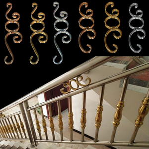 新款304不锈钢花门花楼梯扶手装饰配件欧式花件护栏栏杆花管大门