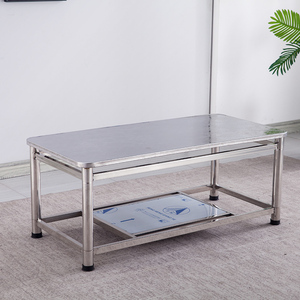 不锈钢茶几餐桌两用小户型客厅阳台泡茶台架子家用矮茶桌子长方形