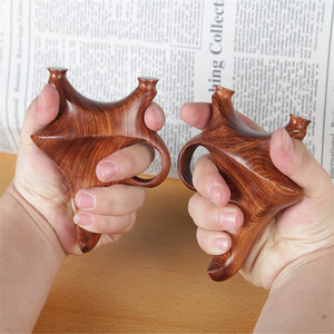 铜头异形扁皮弓沙漠铁实木刀锋铜头拦天雀户外左右手飞虎茶壶弹弓