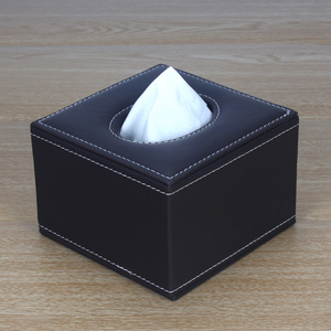 简约正方形抽式纸巾盒 餐巾抽纸盒 创意客厅茶几酒店车载定制LOGO