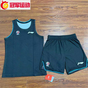 GJ运动 李宁赞助CBA新赛季球员版运动双面训练服篮球服球衣短裤