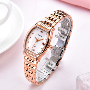 2021新款正品宝时捷手表女时尚防水简约方形保时捷女士石英表8207