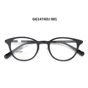 正品古驰GUCCI眼镜架GG1474OJ轻盈板材全框圆框低调男女镜框小脸