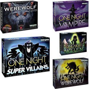 清仓One Night Ultimate Werewolf 一夜终极狼人杀英文版桌游卡牌