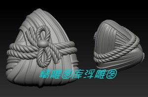 粽子 端午节粽子 三维立体圆雕图雕刻图纸stl文件雕刻机3d模型