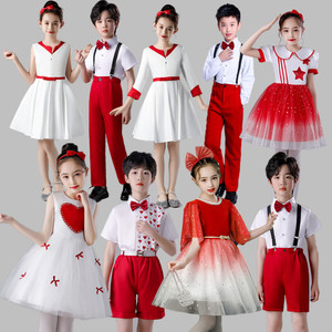 六一儿童演出服幼儿园蓬蓬纱裙礼服中小学生诗词朗诵大合唱表演服