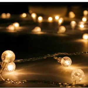 LED星星小彩灯闪灯串卧室房间布置文艺浪漫圆水晶球圣诞节日装饰