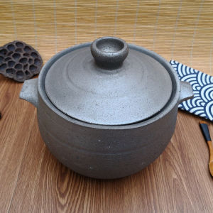 砂锅煲汤锅四川荥经黑沙锅无釉手工传统老式土砂锅大号粗砂罐炖汤