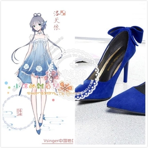 v家同人镜花水月 襦裙旗袍洛天依cosplay鞋子单鞋高跟鞋