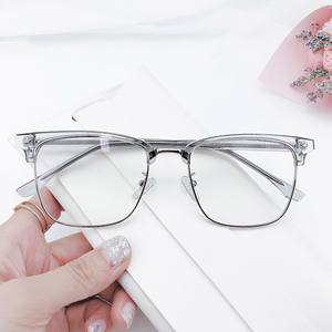 复古透明眉毛框