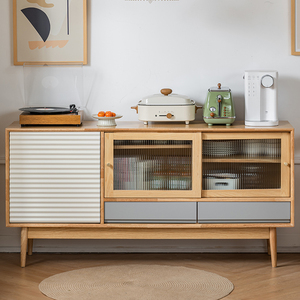 桌边柜储物实木