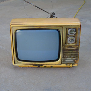 老式黑白电视机14寸熊猫牌台式南京产观赏摆件二手农家乐民俗怀旧