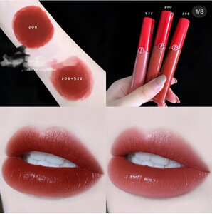 armani ga阿玛尼红管黑管唇釉口红丝绒415/206/416/524/405/205