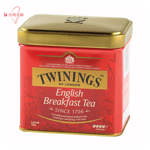英国twinings川宁/唐宁 经典红茶 台湾直邮 英伦早餐茶 100g铁盒