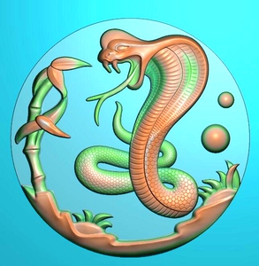 生肖挂件圆牌单龙蛇上山虎动物精雕图浮雕灰度图雕刻浮雕任我行9