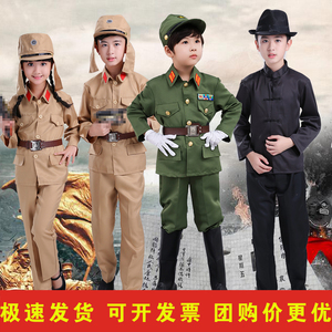 儿童日本兵军装日本军官大佐汉奸服土匪舞台话剧小鬼子表演服装