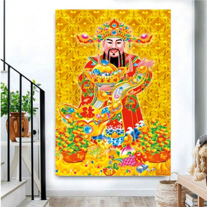 财神爷佛像招财画客厅