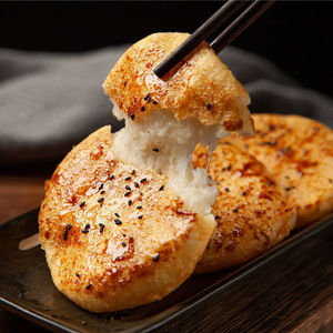 苗十八红糖糍粑纯糯米手工半成品油炸年糕湖南糯米糍粑黄粑小吃