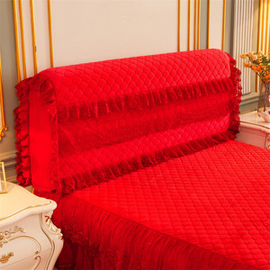 床头靠背软包红色