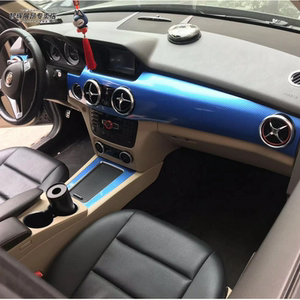 适用于13-16款奔驰glk200/260/300内饰改装贴纸 中控排挡汽车贴膜