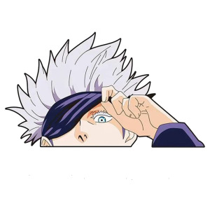 五条悟动漫咒术回战汽车贴纸车窗玻璃摩托车装饰笔记本电脑窗户贴