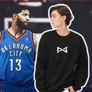 nba篮球卫衣男保罗乔治同款潮流印花球星定制出场服cba比赛训练衣