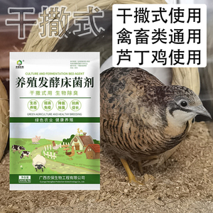 干撒式发酵菌种芦丁鸡发酵床养鸭猪牛羊宠物制作垫料分解除臭粪便