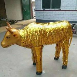 【塑胶牛】红白马纸马 纸牛 殡葬丧葬祭祀用品 纸扎纸活