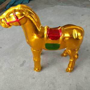 60厘米塑料小马金马  白马  红马  小牛丧葬祭祀用品发货半成品
