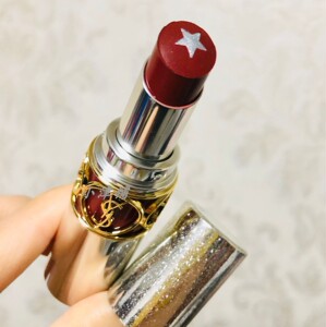 现货ysl圣罗兰新款星星圆管口红唇膏02/76复古枣泥红棕