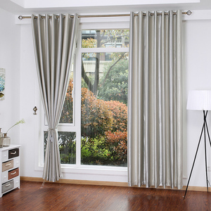 全遮光窗帘成品布落地窗阳台出租房厂房办公室学校宾馆遮阳帘经济