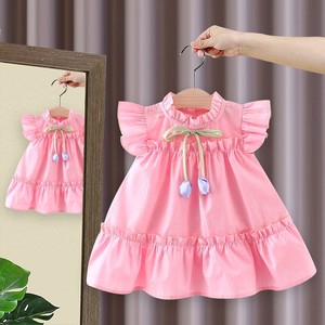 女宝宝公主裙子1一周岁生日礼服六6十九7个月婴儿衣服3夏季连衣裙