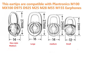 适用Plantronics M100 MX100 D975 D925 M25 M28 M55 M155耳套胶
