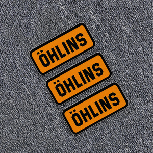 ohlins减震 摩托电单车奥林斯欧实物头盔套装赞助商 反光喷切贴纸
