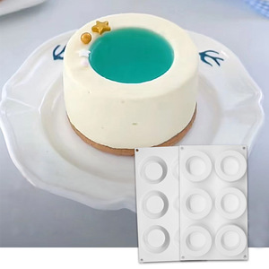 六连杯凹凸中空慕斯模 玛芬蛋糕硅胶模DIY布丁模具冰盅手工皂模