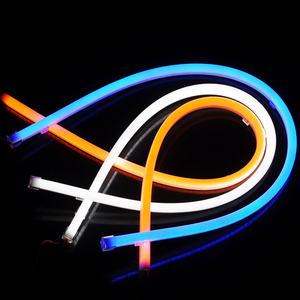 新款光导效果led双色软灯条泪眼示宽灯日行灯光导天使眼led灯眉