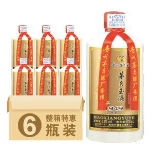 茅 台集团技开茅乡玉液1949原浆酒53度酱香型白酒500ml*6瓶盒包装