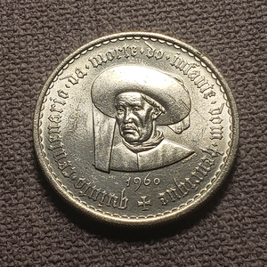 cc#葡萄牙1960年20埃斯库多亨利王子纪念银币