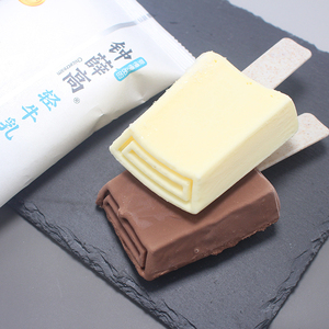 钟薛高轻牛乳牛奶丝绒可可网红雪糕冰淇淋冷饮瓦片罗森冰棍新品