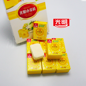 一盒9块-光明小金砖冰淇淋雪糕原味牛奶味香草迷你冰糕儿童冷饮新