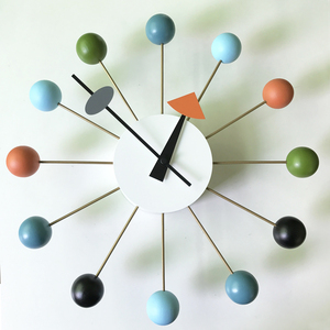 球挂钟ball clock 糖果挂钟 钟表 创意时计 钟表 挂钟 尼尔森设计