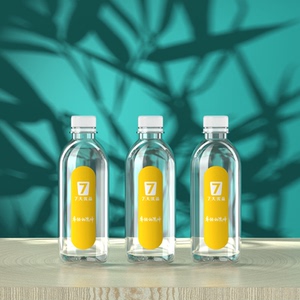 定制矿泉水logo小瓶装定做350ml圆柱瓶酒店饮用瓶装水diy订制包装